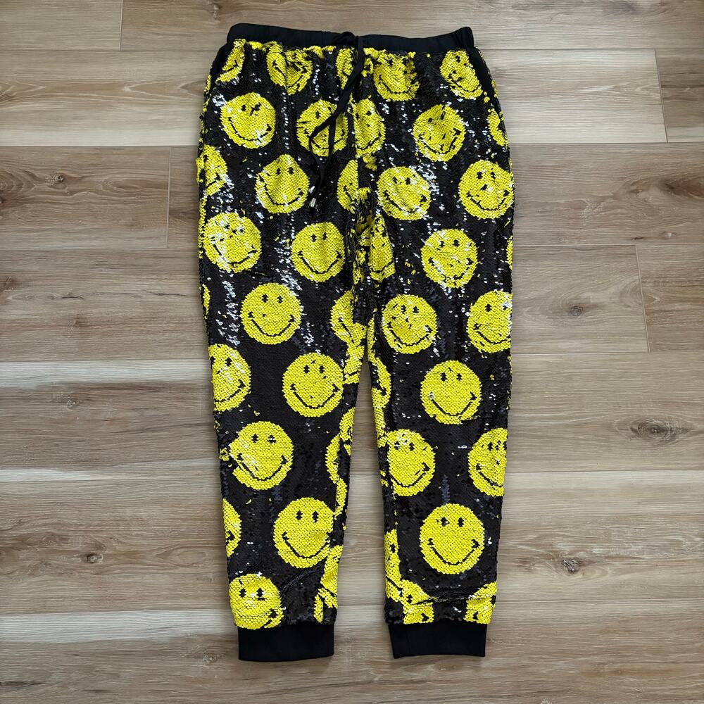 Any Old Iron X Smiley Sequin Joggers XL